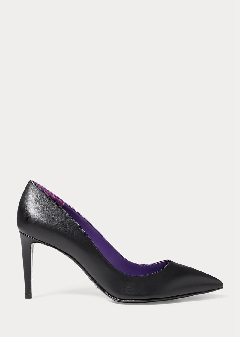 Pumps Ralph Lauren Mujer Calfskin Armissa Chile Negras NXILE-6389